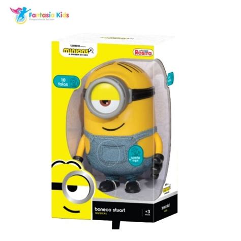 Boneco Minions Stuart Som Fala 10 Frases Brinquedo 25 Cm Shopee