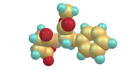 Structure Mol Culaire D Aspartame D Isolement Sur Le Blanc Illustration