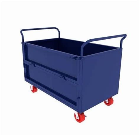 Mild Steel Material Handling Trolley Load Capacity 300 400 Kg At Rs