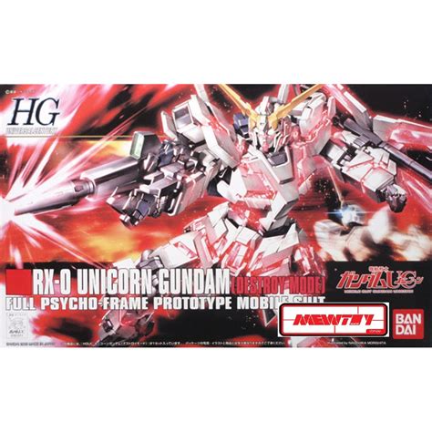 Hguc 1144 Rx 0 Unicorn Gundam Destroy Mode Shopee Thailand