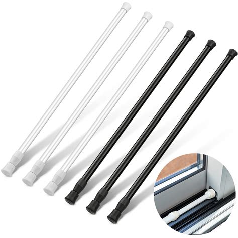 Buy 6 Pcs Black and White Sliding Door Security Bar Window Security Bar
