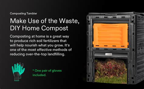 Vivosun Compost Bin 80gallon 300l Outdoor Composter Wlarge Capacity