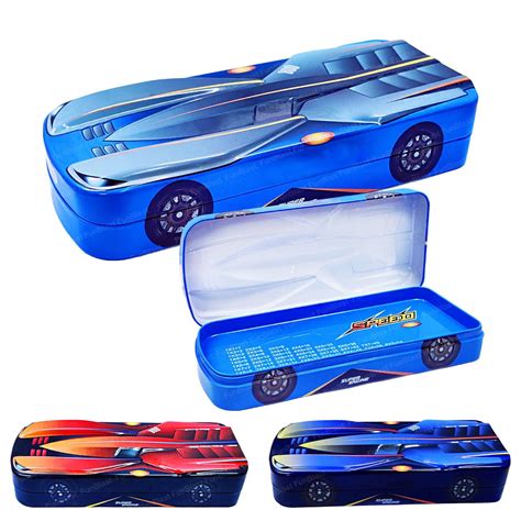 funblast pencil box  kids double layer metal pencil box stylish