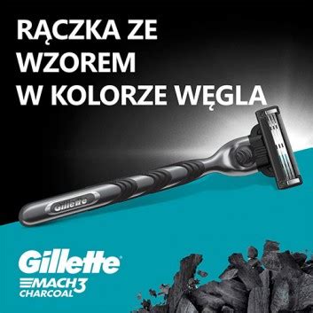 Gillette Mach3 Charcoal Maszynka do golenia dla mężczyzn 1 sztuka 2