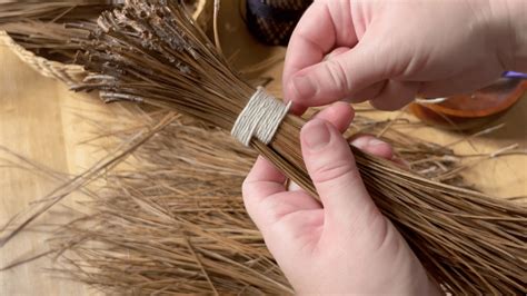 How To Make A Handmade Hearth Broom With Pine Needles The Simple Homeplace