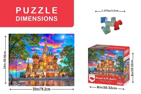 Sunset At St Basil S Compact Box 1000 Pieces Springbok Puzzle