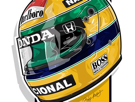 Ayrton Senna Crash Helmet