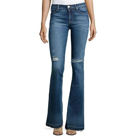 Hudson Mia High Rise Flared Jeans Blue High Waisted Jeans High Waisted Flare Jeans Flare Jeans