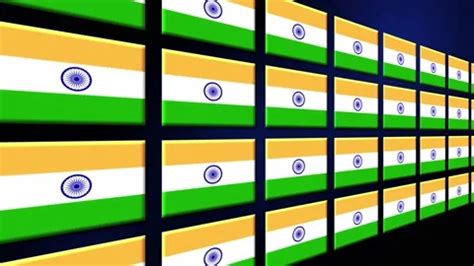 India Flag Animated Background 3d Animat... | Stock Video | Pond5