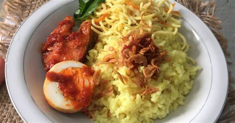 Resep Nasi Kuning Rice Cooker Isi Piringku Telur Masak Habang Mie