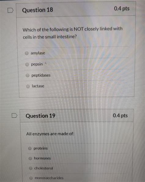 Solved Question Pts Which Of The Following Is Most Chegg