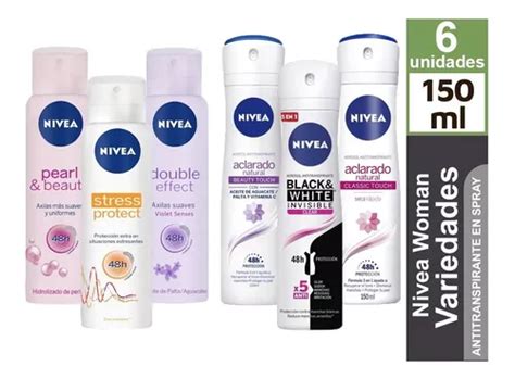 Desodorante Nivea Mujer Variedades Spray Pack De Unidades Mercadolibre