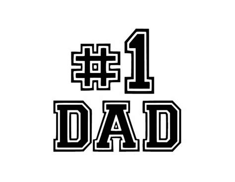 Vinyl Decal 1 Dad Wolds Best Dad Sticker For Car