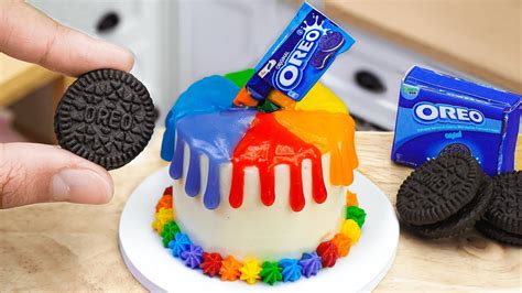 Resep Kue Coklat Oreo Enak Dekorasi Kue Coklat Pelangi Miniatur Lezat