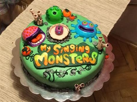 My Singing Monsters Cake Monster Cake Monster Birthday Cakes Cupcake Birthday Cake