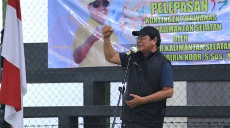 Pelepasan Kontingen Porwanas Pwi Kalsel Media Center Provinsi