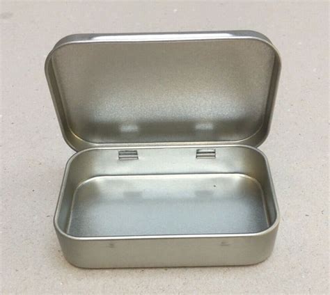 1 X 50ml Box Rectangular Metal Tins Blank Hinged Tins Etsy