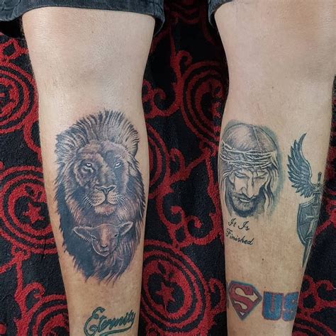 lion of judah _lamb of god tattoo | Jesus tattoo