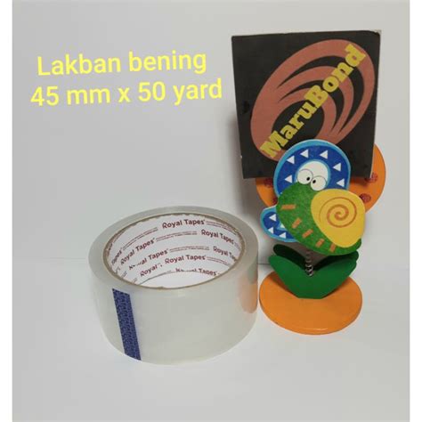 Jual Lakban Isolasi Opp Bening Dan Coklat Merk Royal Tapes Ukuran Mm