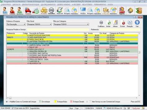 Software Ordem de Serviço para Oficina Mecânica Vendas e Estoque v3