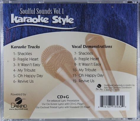 Soulful Sounds Volume 1 Christian Karaoke Style New Cd G Daywind 6 Songs 614187135822 Ebay