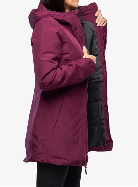 Geaca Femei The North Face Evolve II Triclimate Parka Berry Grey