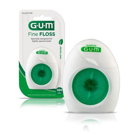 Gum Fine Floss Mint Waxed Yd Long Lasting Floss