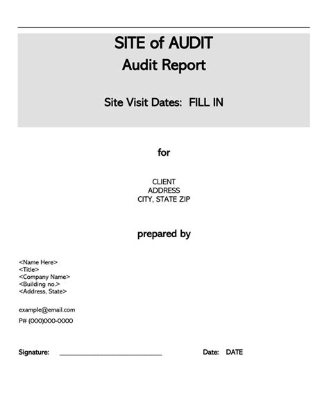 50 Free Audit Report Templates Format Internal External