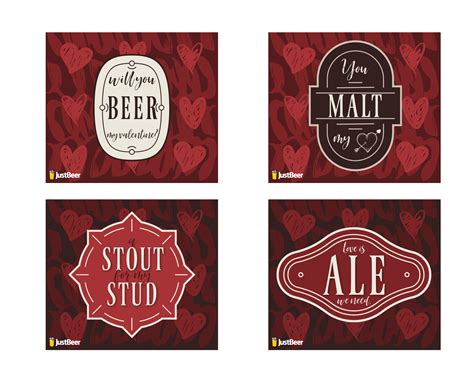 Beer Valentine Printable Labels - Label Printable
