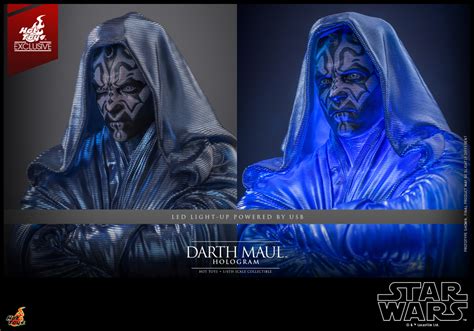 Hot Toys星際大戰首部曲威脅潛伏達斯魔Darth Maul全息投影 比例收藏模型高質感重現與西斯大帝通話的投影形象
