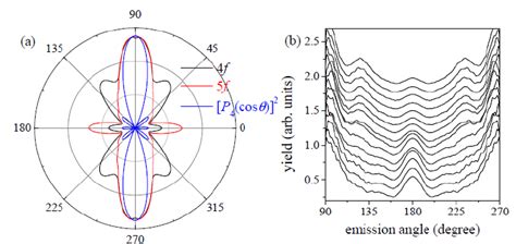 Color Online A Polar Plot Of The Photoelectron Angular