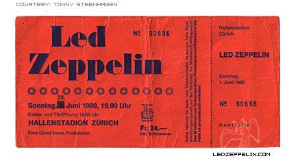 Hallenstadion June Zurich Led Zeppelin Official Website