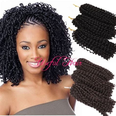 Mali Bob Ombre Curly Crochet Hair Extension Inch Brown Blonde