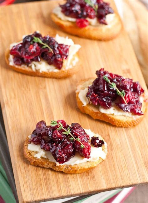 Roasted Balsamic Cranberry Brie Crostini Appetizer NeighborFood