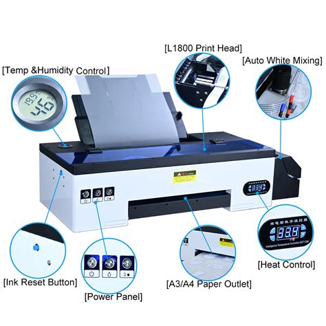 A3 Size Dtf Roll Printer R1390 With Oven Machine A3 Size Roll Film With