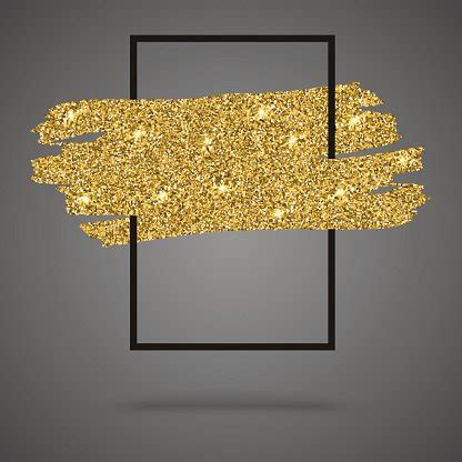 Gold Sparkles, Glitter Background With Frame Stock Vector | Royalty-Free | FreeImages