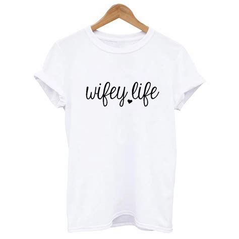 Buy Enjoythespirit Women T Shirt Wifey Life Mom Tshirt