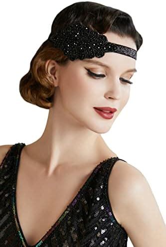 Amazon BABEYOND 1920s Flapper Headband Crystal Great Gatsby