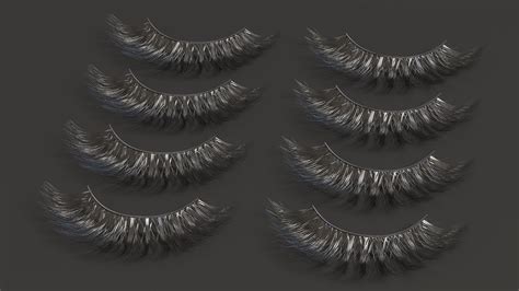 Naked Lashes False Eyelashes In Package 3D Model 69 3ds Blend C4d