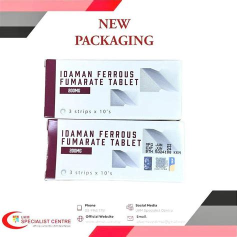 Ferrous Fumarate Iron Mg Tablet S Box New Packaging