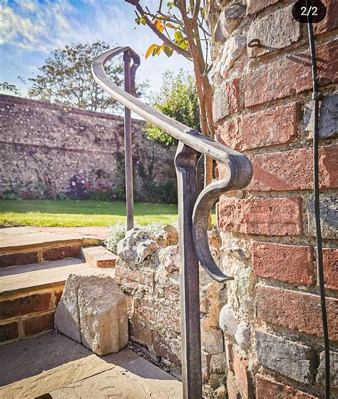 Alfriston Forged Handrail Thomas Gontar Artist Blacksmith Glynde Forge