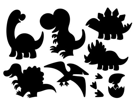 Dinosaur Svg Bundle Dinosaur Silhouette Svg Dinosaur Clipart Dinosaur