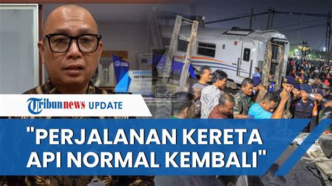 Seusai KA Brantas Tabrak Truk Tronton Di Semarang KAI Perjalanan