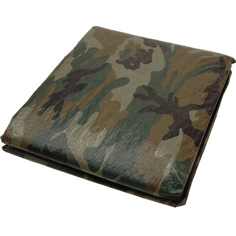 Sigman 8 ft. x 10 ft. Camouflage Tarp CMPT008010 - The Home Depot