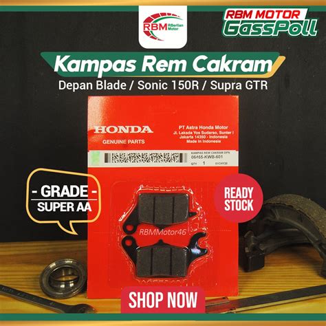 Jual Kampas Rem Depan Sonic R Blade Supra Gtr Sp Kwb Dispad