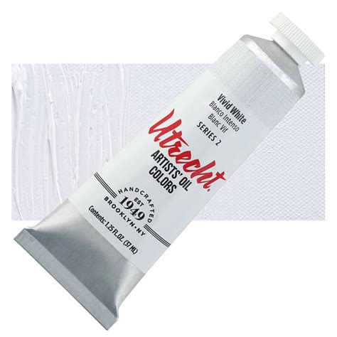 Utrecht Artists Oil Paint Vivid White Ml Tube Blick Art Materials