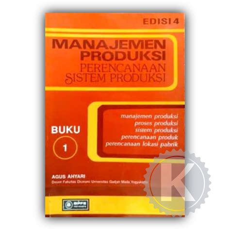 Jual Manajemen Produksi Perencanaan Sistem Produksi Edisi Buku Agus