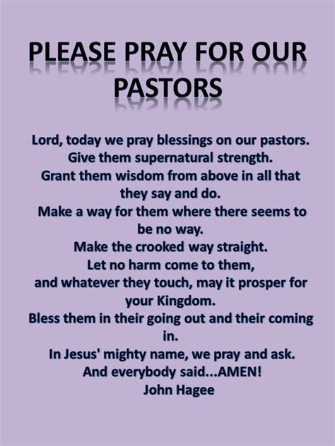 Prayer for new pastor - CHURCHGISTS.COM