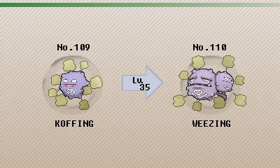 Pokemon Weezing Evolution Chart