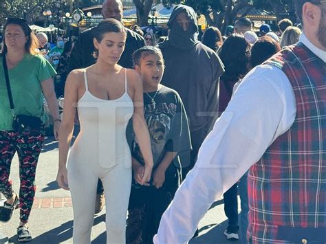 Kanye West Hits Up Disneyland With Wife Bianca Censori, Daughter North West